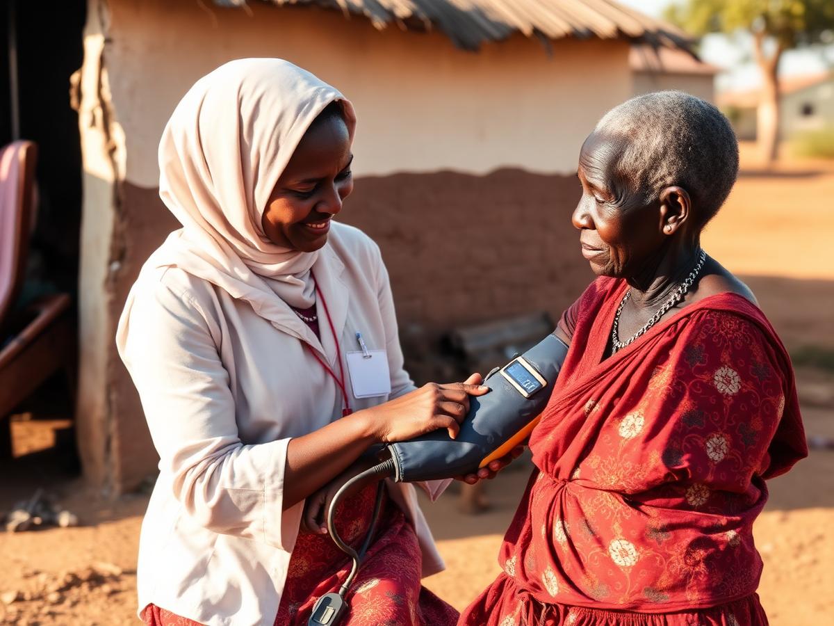 Zed Health healthcare worker supporting a patient